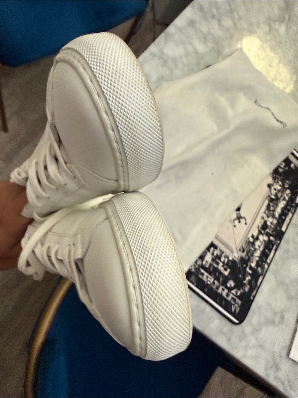 Common projects size 41 white sneakers (worn twice) - Picture 7 of 8